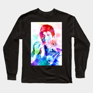 Tony Montana Watercolor Long Sleeve T-Shirt